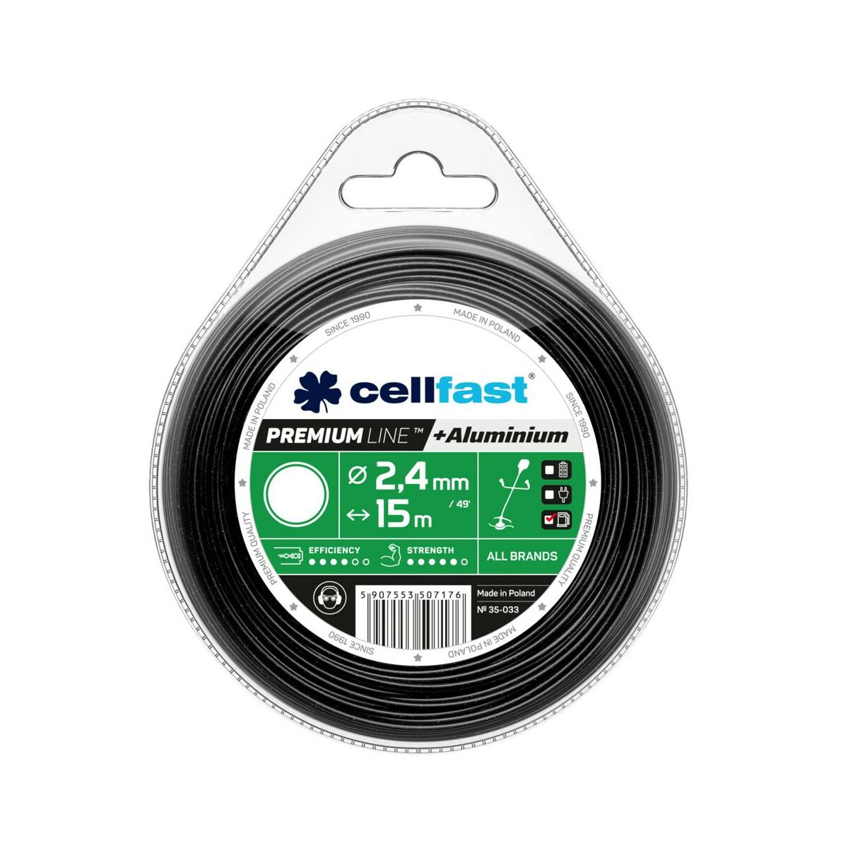Żyłka tnąca 2.4 mm x 15 m Cellfast Premium