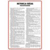 Znak informacyjny INSTRUKCJA PRZECIWPOŻAROWA 24.5 x 35 cm