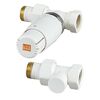 Zestaw termostatyczny PROSTY 1/2" BIAŁY LUXRAD