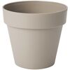 Doniczka plastikowa 14 cm szaro-beżowa IBIZA