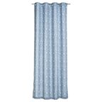 Zasłona gotowa VASCO kolor Niebieski 140 x 250 cm Kółka 160 g/m² INSPIRE
