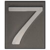 Cyfra 7 wys. 5 cm PVC grafitowa