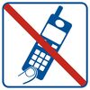 Znak informacyjny ZAKAZ UŻYWANIA TELEFONÓW KOMÓRKOWYCH