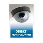 Znak informacyjny OBIEKT MONITOROWANY