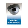 Znak informacyjny OBIEKT MONITOROWANY 14.8 x 21 cm