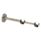 Wspornik do karnisza 20 mm podwójny ścienny antyczne złoto regulowana długość 215-270 mm INSPIRE