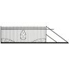 Brama przesuwna z automatem ZEUS 400 x 150 cm Prawa POLBRAM