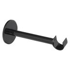 Wspornik do karnisza 20 mm pojedynczy ścienny czarny regulowana długość 108-160 mm INSPIRE