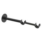 Wspornik do karnisza 20 mm podwójny ścienny czarny regulowana długość 215-270 mm INSPIRE