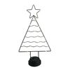 Choinka czarna metalowa 20 LED 45 x 24 cm