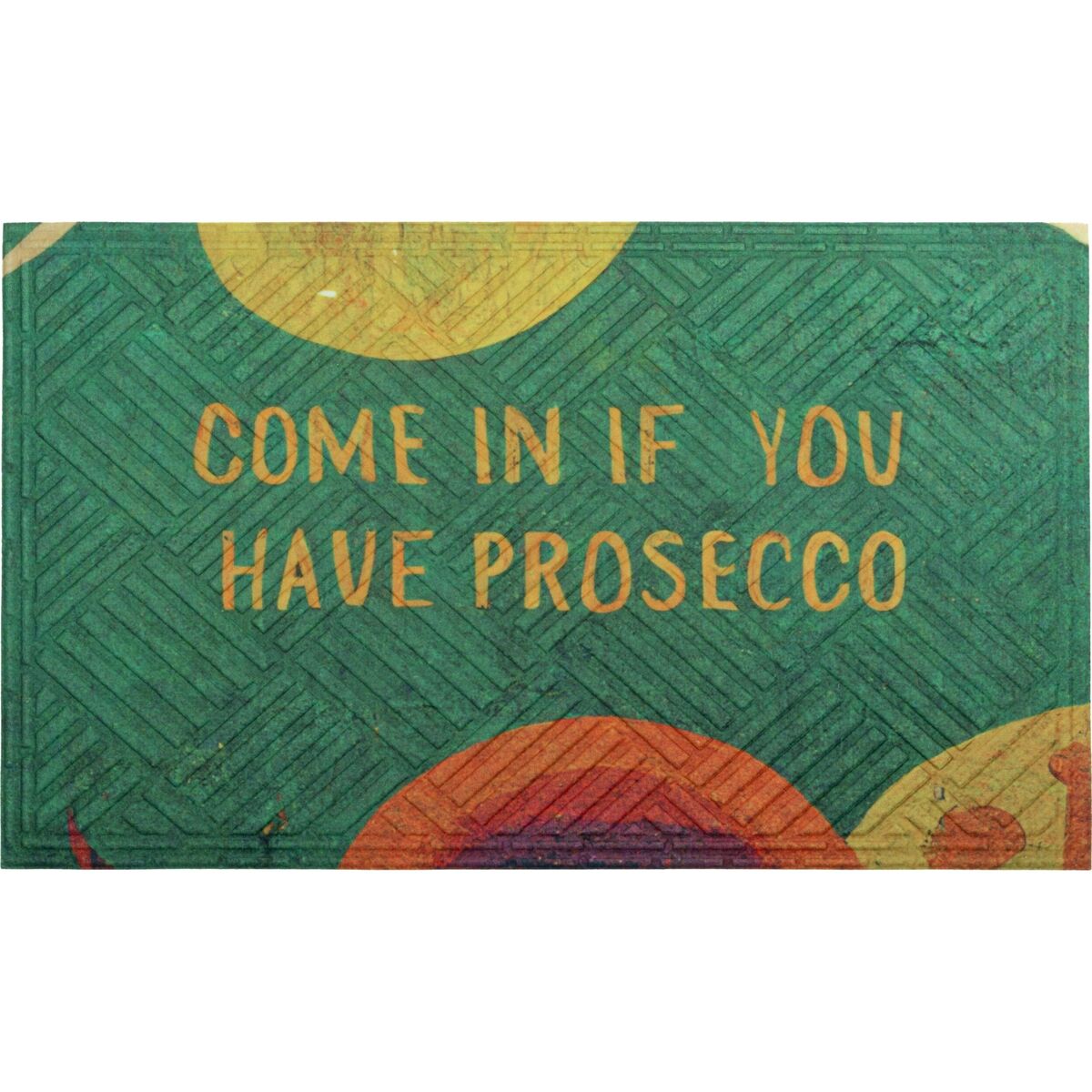 Wycieraczka Prosecco zialona 75 x 45 cm z recyklingu