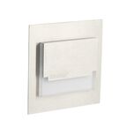 Oprawa schodowa SABIK MINI 7.5 cm srebrna kwadratowa LED barwa zimna KANLUX