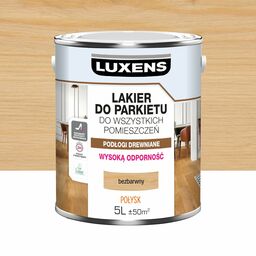 Lakier do parkietu 5 l Bezbarwny Połysk Luxens
