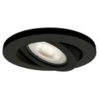 Oprawa stropowa oczko LAGOS ruchoma IP65 śr. 9.3 cm czarna GU10 LIGHT PRESTIGE