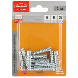 Kołek wbijany 6 mm 12 szt. Wkręt-met