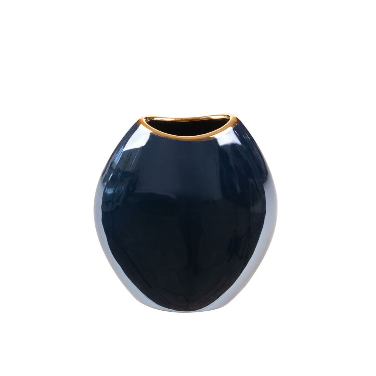 Wazon ceramiczny Amora wys. 16 cm granatowy