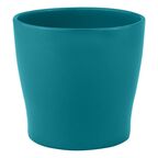 Doniczka ceramiczna 13.5 cm turkusowa TOSKANIA CERAMIK