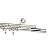 Karnisz PRADO WAVE 160 cm podwójny chrom 19 mm metalowy