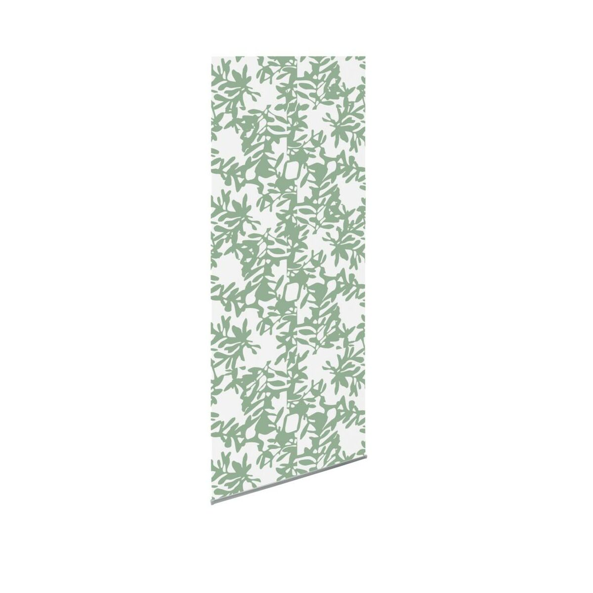 Tkanina na panel japoński Kwiecie zielona 60 x 275 cm