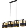Lampa wisząca Hilton czarno-złota 4 x E27 TK Lighting