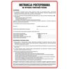 Znak informacyjny INSTRUKCJA POSTĘPOWANIA PODCZAS POŻARU wys. 35 cm