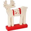 Renifer porcelanowy 16.5 cm 1 szt. biały