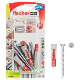 Kołek uniwersalny 8 x 40 S K NV 8 szt. Duopower Fischer