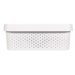 Pojemnik z pokrywą Infinity ażurowy 11 l 36 x 27 x 14 cm Curver