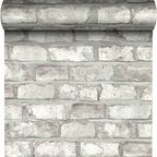 Tapeta White Brick 3D biała imitacja cegły winylowa na flizelinie Inspire