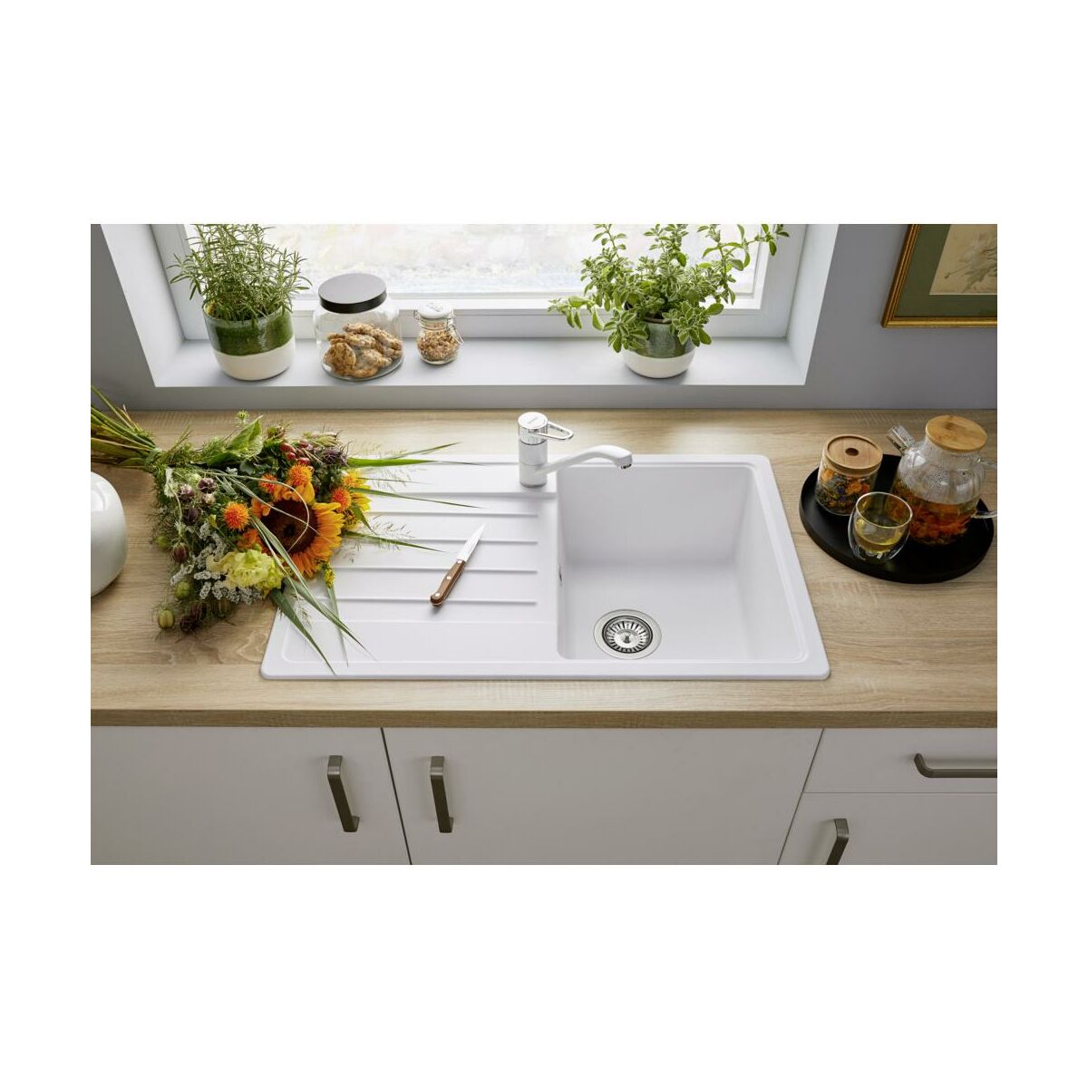 Zlewozmywak granitowy Legra 45S Blanco