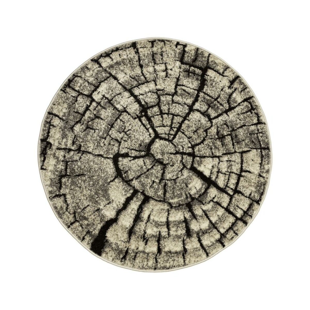 Dywan Wood szaro-beżowy śr. 100 cm