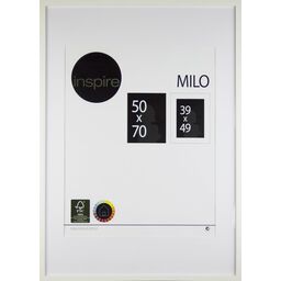 Ramka na zdjęcia Milo 50 x 70 cm biała MDF Inspire