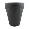 Doniczka gliniana 30.5 cm czarna T-143-784-31 CERMAX