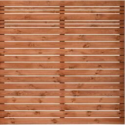 Płot ażurowy Goteborg 180x180 cm drewniany wiśnia Werth-Holz