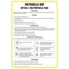Znak informacyjny INSTRUKCJA DEZYNFEKCJI RĄK wys. 35 cm