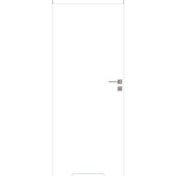 Drzwi wewnętrzne pełne bezprzylgowe łazienkowe z podcięciem wentylacyjnym Basic 70 białe PP Voster