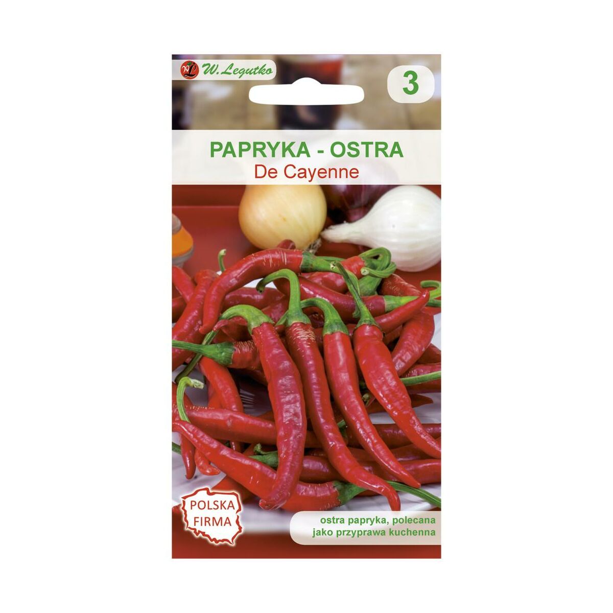 Papryka ostra De Cayenne nasiona W. Legutko