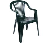 Krzesło ogrodowe Beryl 55 x 80 cm plastikowe zielone