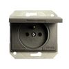 Gniazdo pojedyncze IP44 VILMA RP160031022GR GRAFIT DPM
