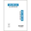 Ramka na zdjęcia Accent 60 x 80 cm nikiel mat aluminiowa