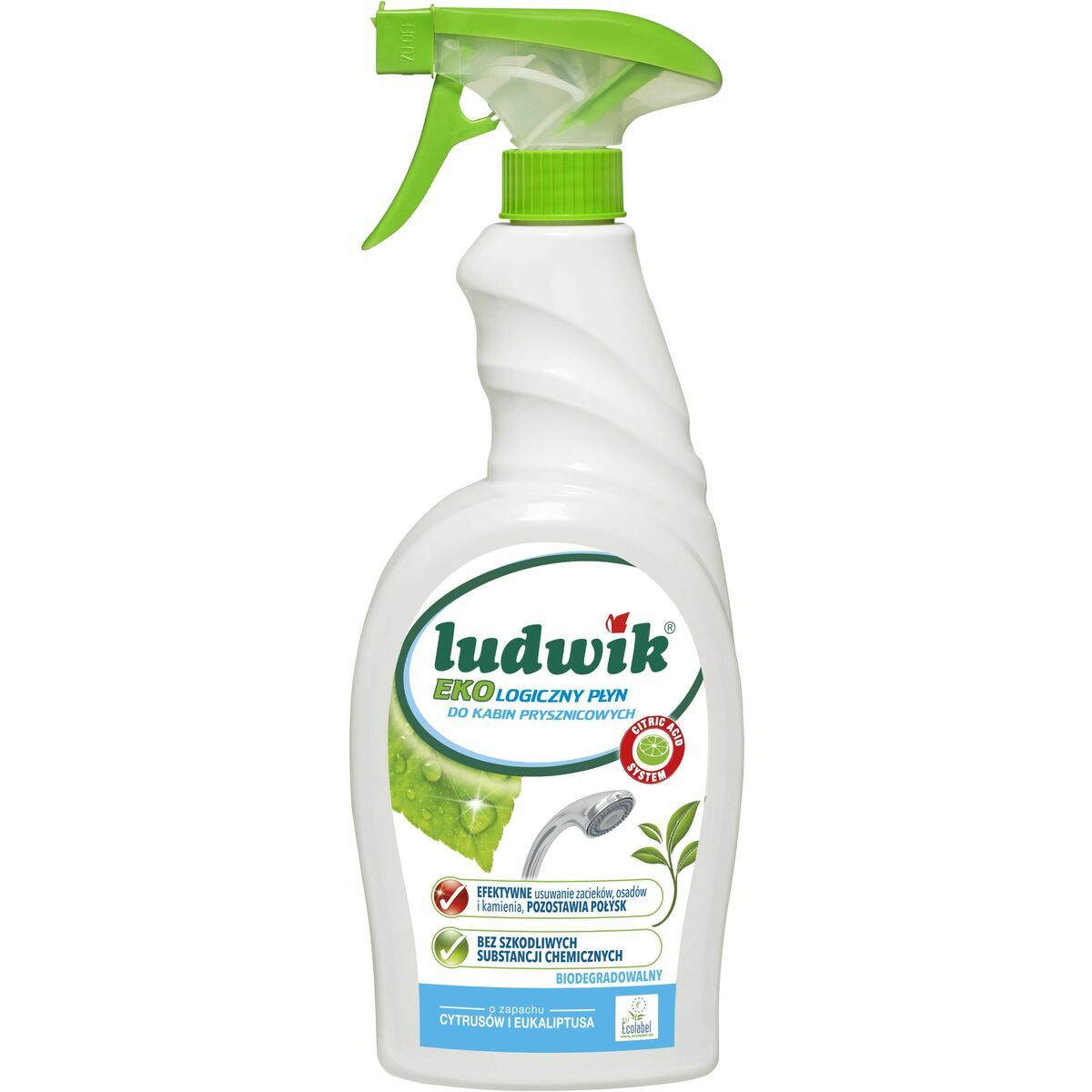 Środek czyszczący do kabin prysznicowych 0.75 l Ludwik Eko
