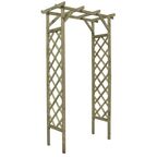 Pergola podwójna z kratką 60 cm x 120 cm x 212 cm STELMET