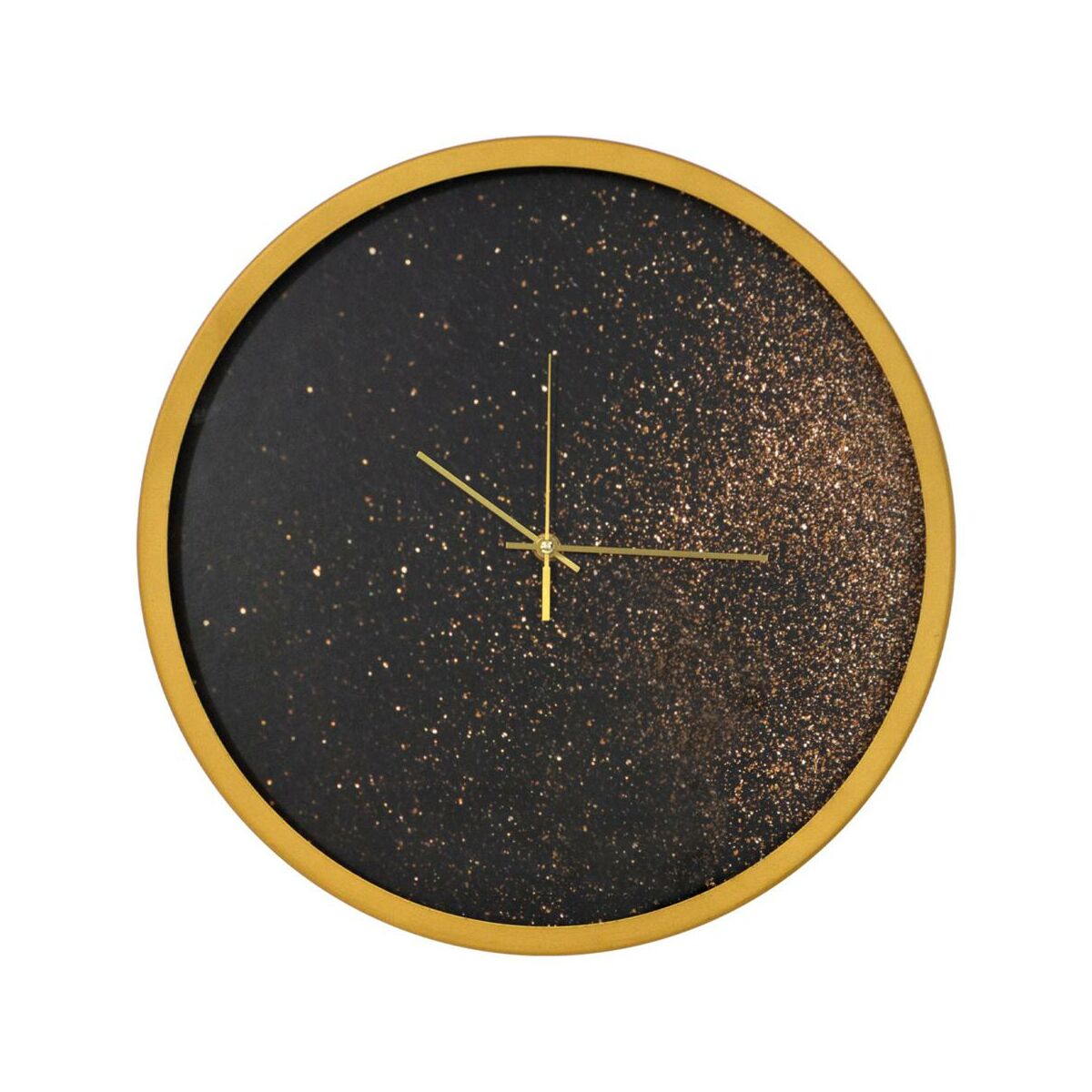 Zegar ścienny 20A śr. 40 cm czarno-złoty