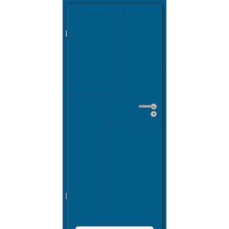 Drzwi wewnętrzne łazienkowe z podcięciem wentylacyjnym Tela Niebieskie 80 Lewe Classen
