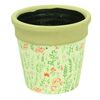 Osłonka ceramiczna 11.5 cm KWIATY KAEMINGK