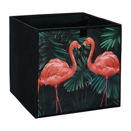Pudełko tekstylne Kub 31 x 31 x 31 cm flamingi