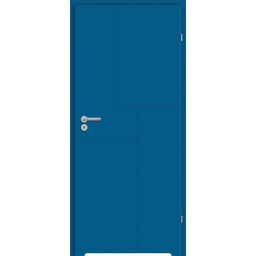 Drzwi wewnętrzne łazienkowe z podcięciem wentylacyjnym Tela Niebieskie 60 Prawe Classen