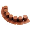 Palisada ogrodowa 405 x 6 cm plastikowa jasnobrązowa PROSPERPLAST