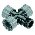 Czwórnik do zaworu 2750-20 3 x gw. wew. 25 mm (1'') i gw. zew. 25 mm (1'') GARDENA