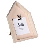 Ramka na zdjęcia z klipsem LEVE 9 x 9 cm różowa MDF